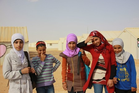 2014_Jordan_Syrian refugee children Azraq