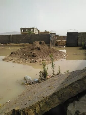 Flood affected houses in Yemen- Amran Governorate